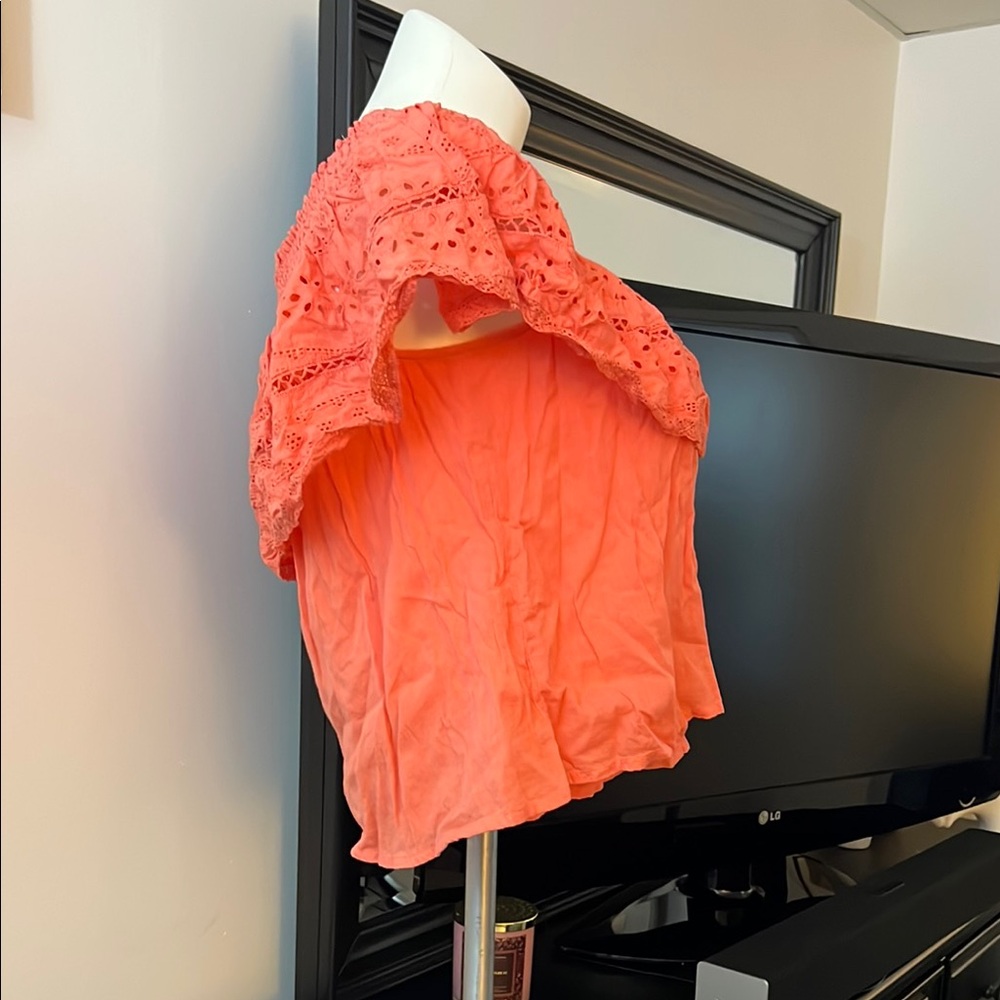 Pink Smocked Ruffled Blouse - Picture 3 of 3